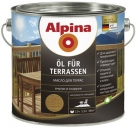 Alpina «Öl für Terrassen» масло на водной основе (2,5л; 0,75л)